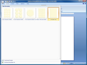 Select from many icing sheet template sizes available from various manufacturers including Kopykake®