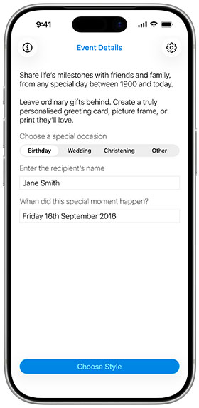 For any special day between 1900 and today